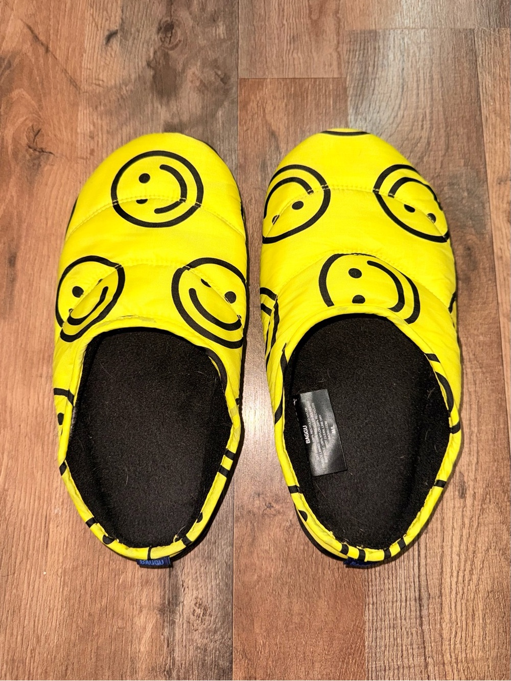 Baggu Yellow Happy Slippers